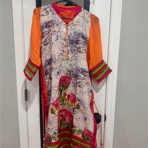 Indian kurta Pakistani dress 3 piece soft cotton maternity option included